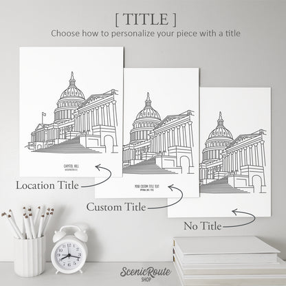 Washington DC Capitol Building Art Print