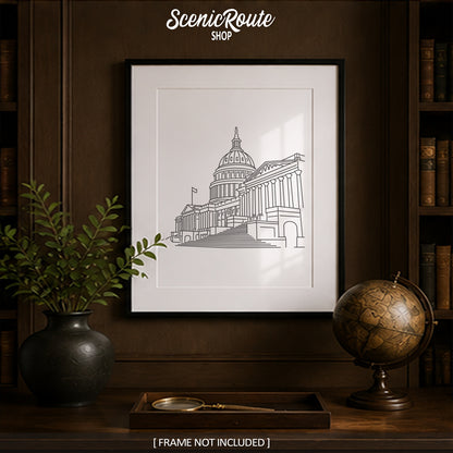 Washington DC Capitol Building Art Print