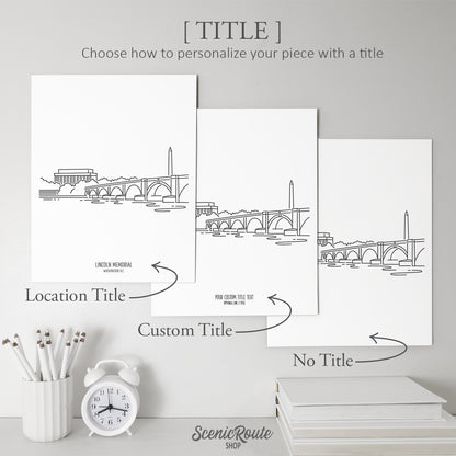 Washington DC Lincoln Memorial Art Print
