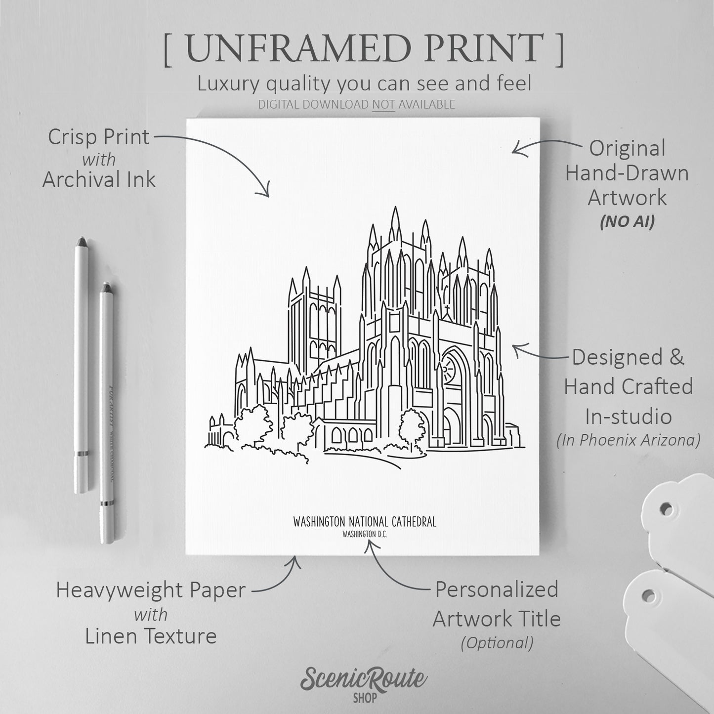 Washington DC National Cathedral Art Print