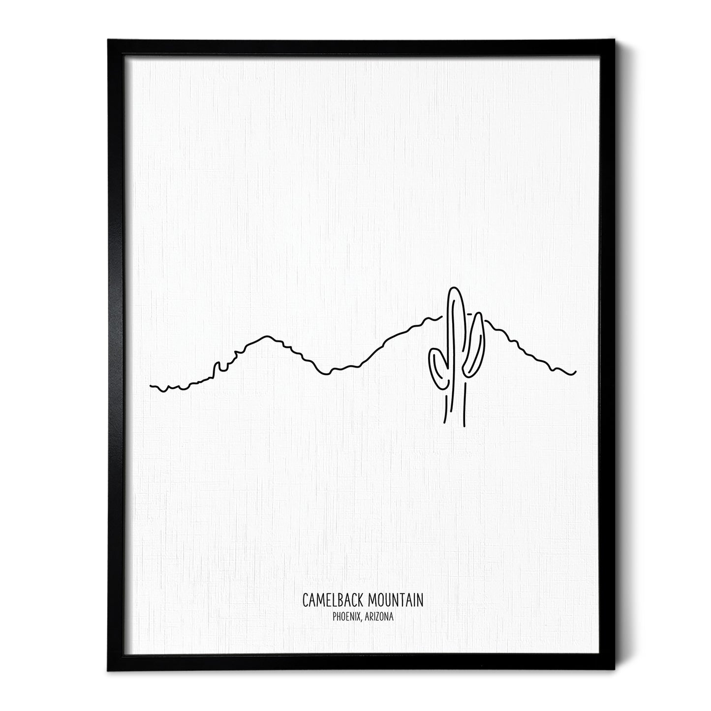 Arizona Camelback Silhouette Mountain Art Print