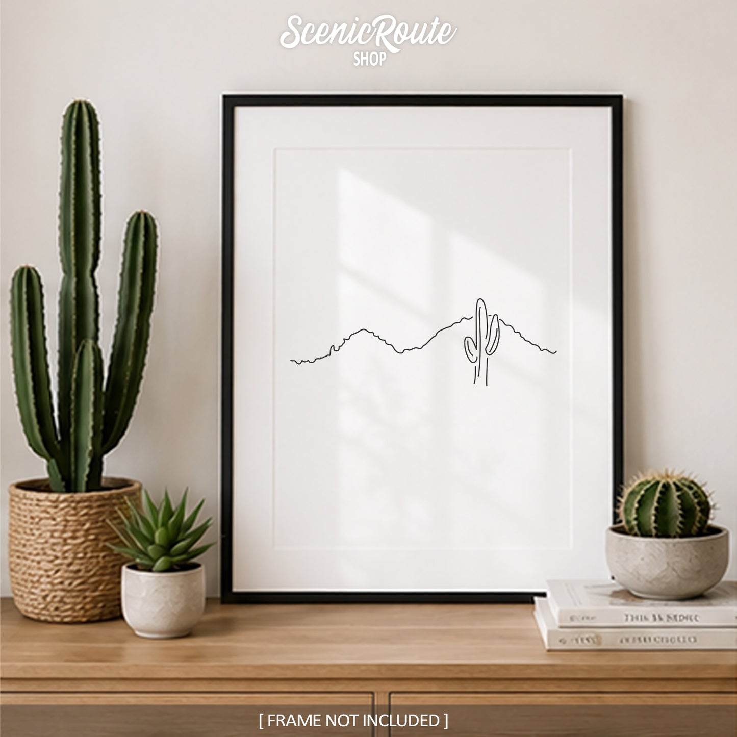 Arizona Camelback Silhouette Mountain Art Print