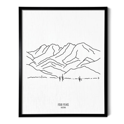 Arizona Four Peaks Art Print