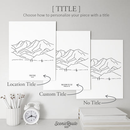 Arizona Four Peaks Art Print