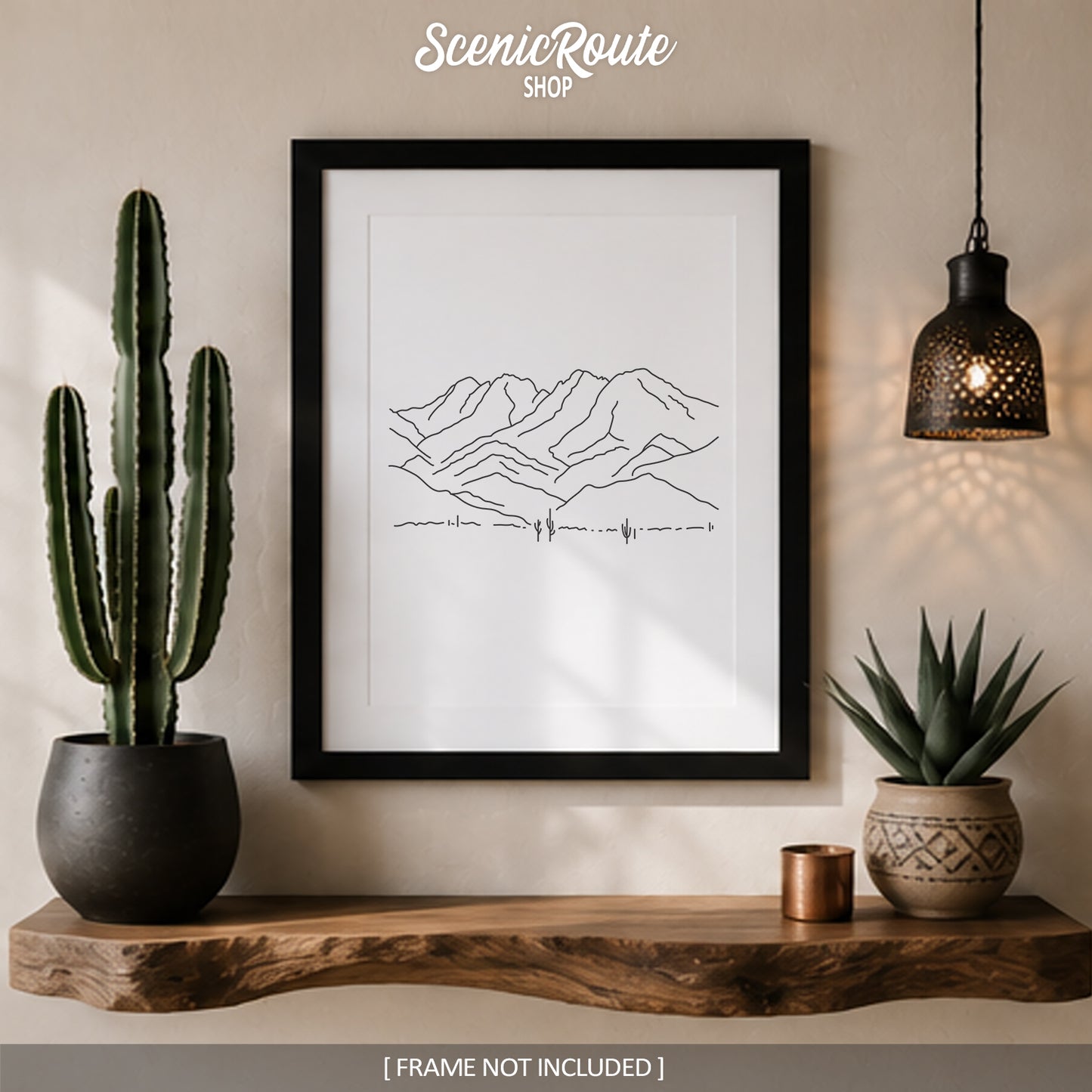 Arizona Four Peaks Art Print