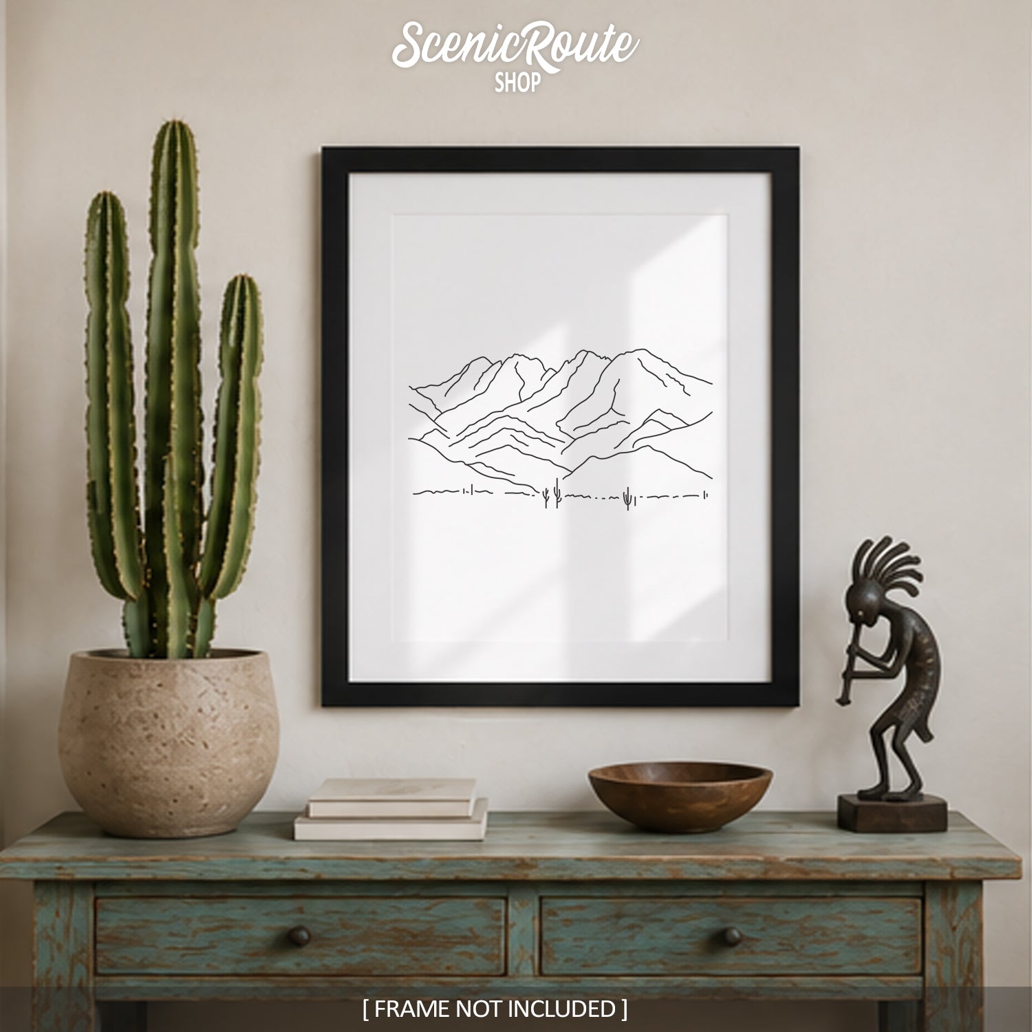 Arizona Four Peaks Art Print – Scenic Route Shop
