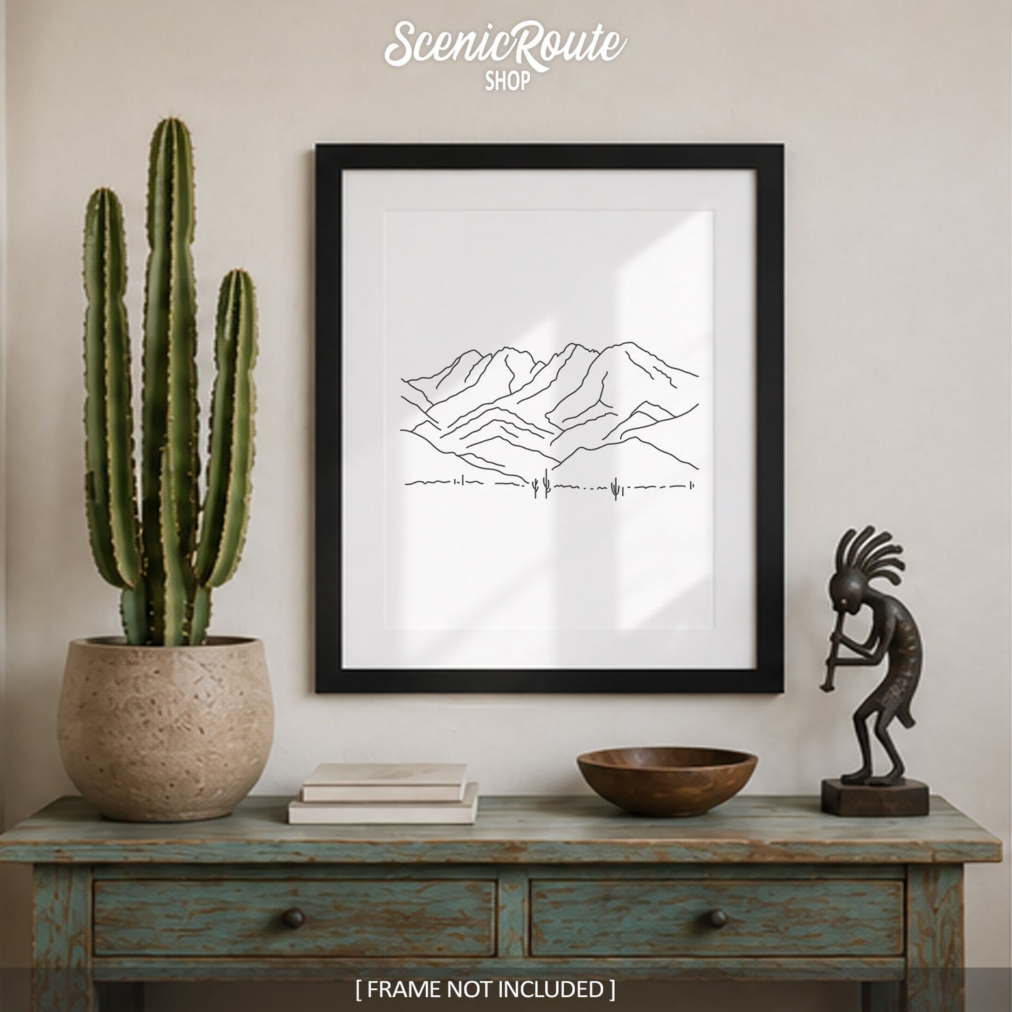 Arizona Four Peaks Art Print
