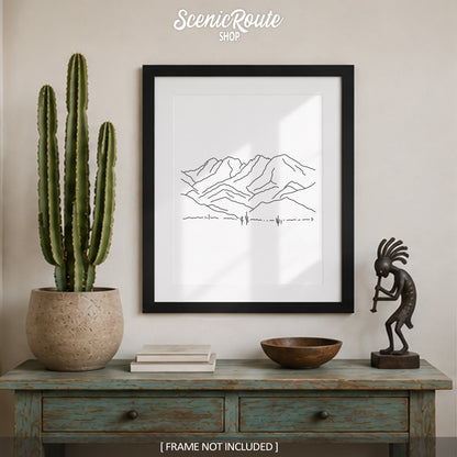 Arizona Four Peaks Art Print