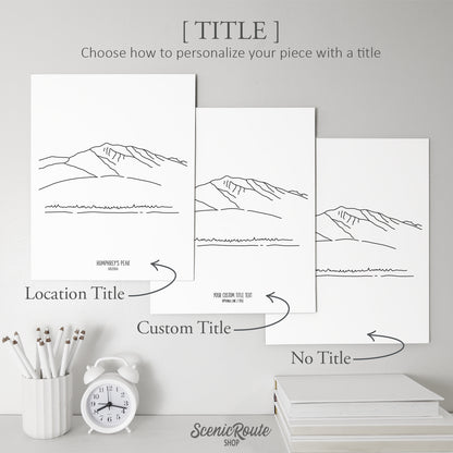 Arizona Humphreys Peak Art Print