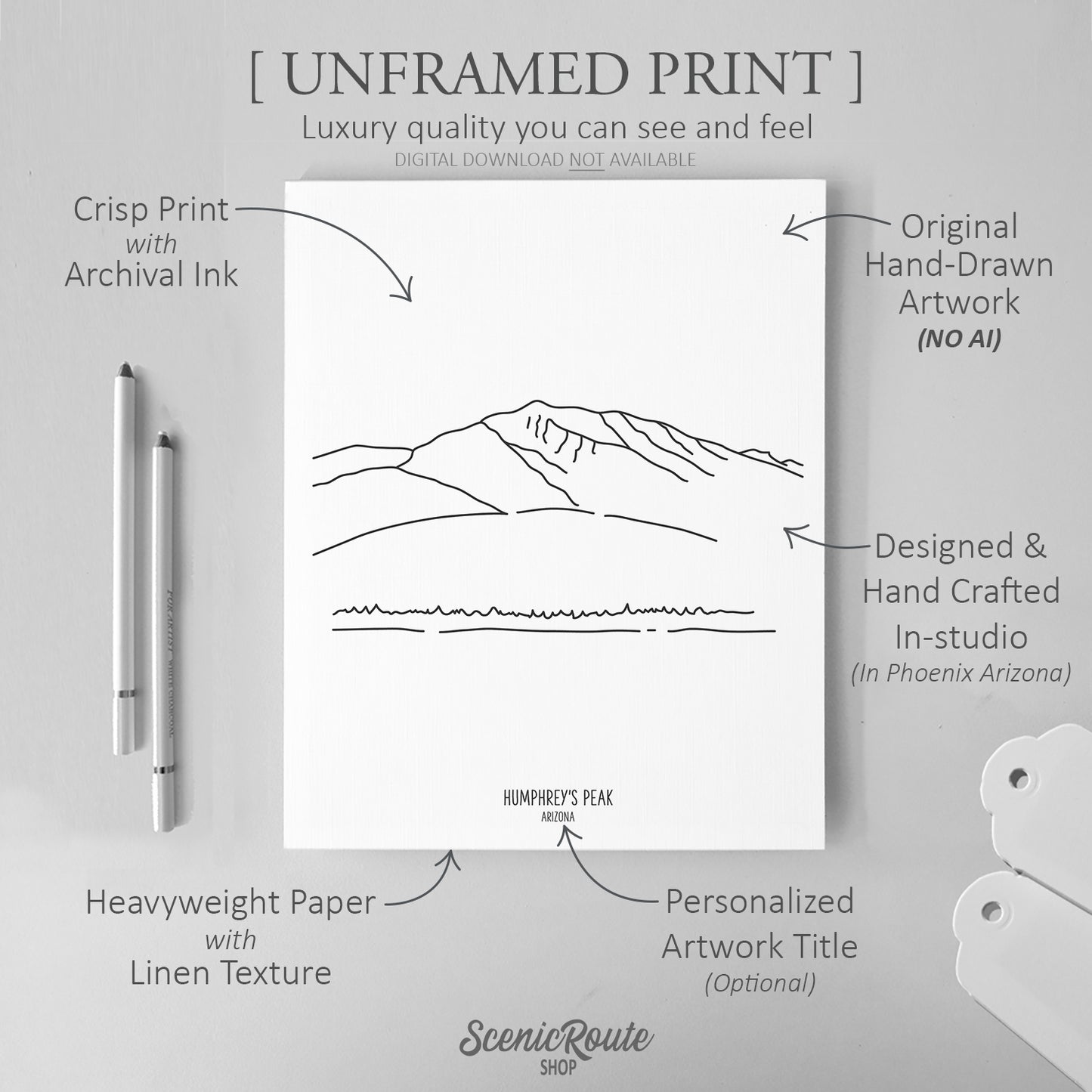 Arizona Humphreys Peak Art Print