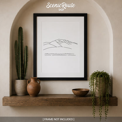 Arizona Humphreys Peak Art Print