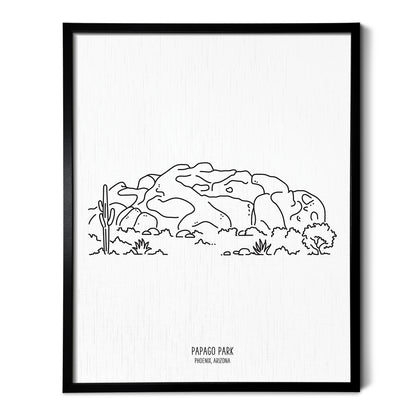 Arizona Papago Park Mountains Art Print