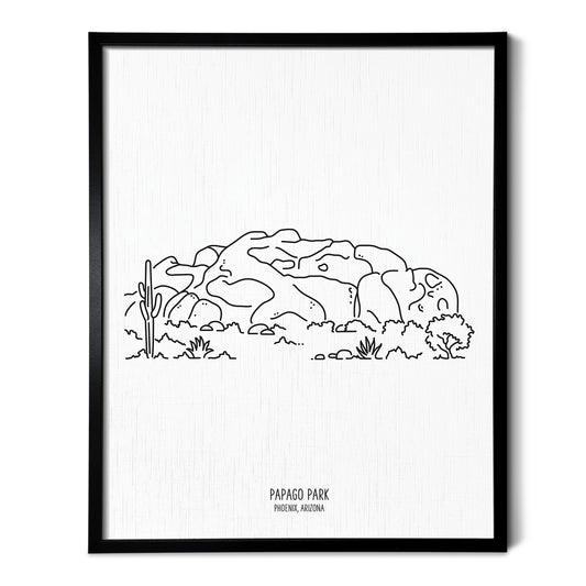 Arizona Papago Park Mountains Art Print