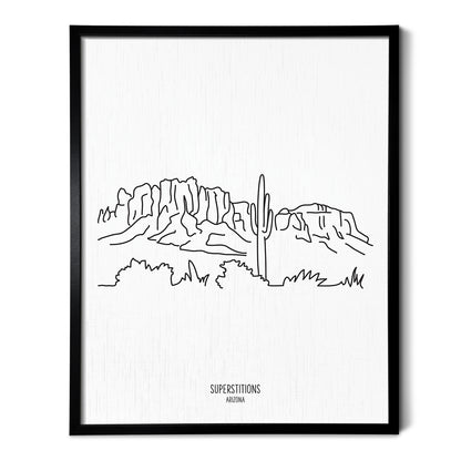 Arizona Superstition Mountains Art Print