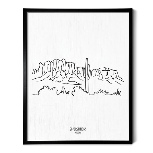 Arizona Superstition Mountains Art Print