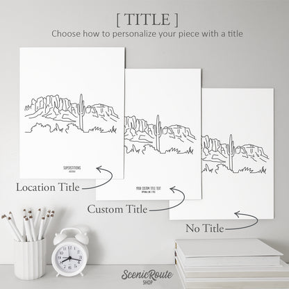 Arizona Superstition Mountains Art Print