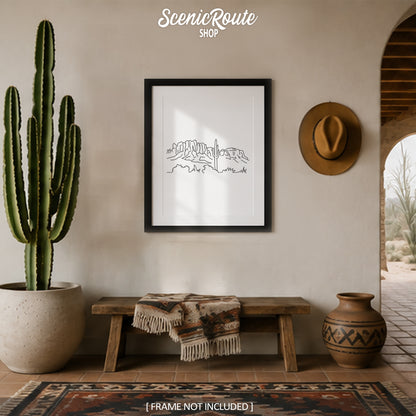 Arizona Superstition Mountains Art Print