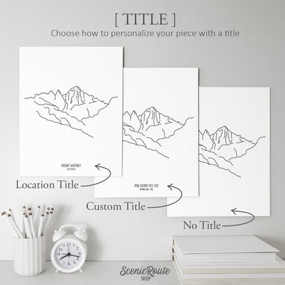 California Mount Whitney Art Print