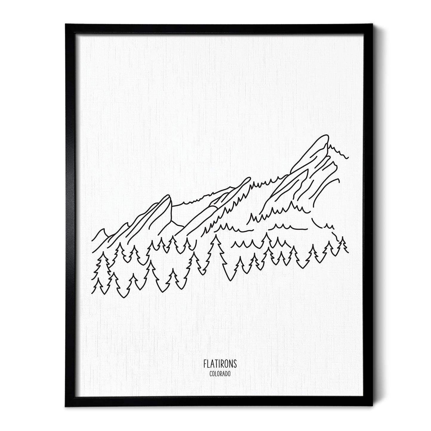 Colorado Flatiron Mountains Art Print