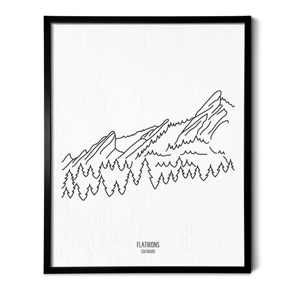 Colorado Flatiron Mountains Art Print