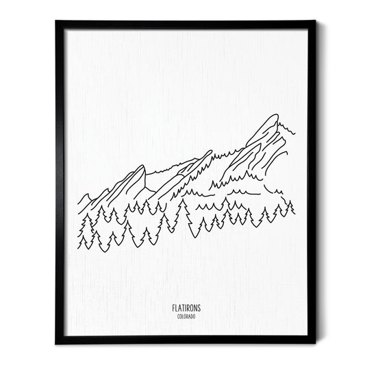 Colorado Flatiron Mountains Art Print