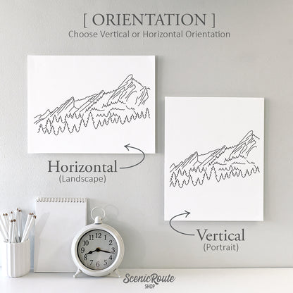 Colorado Flatiron Mountains Art Print
