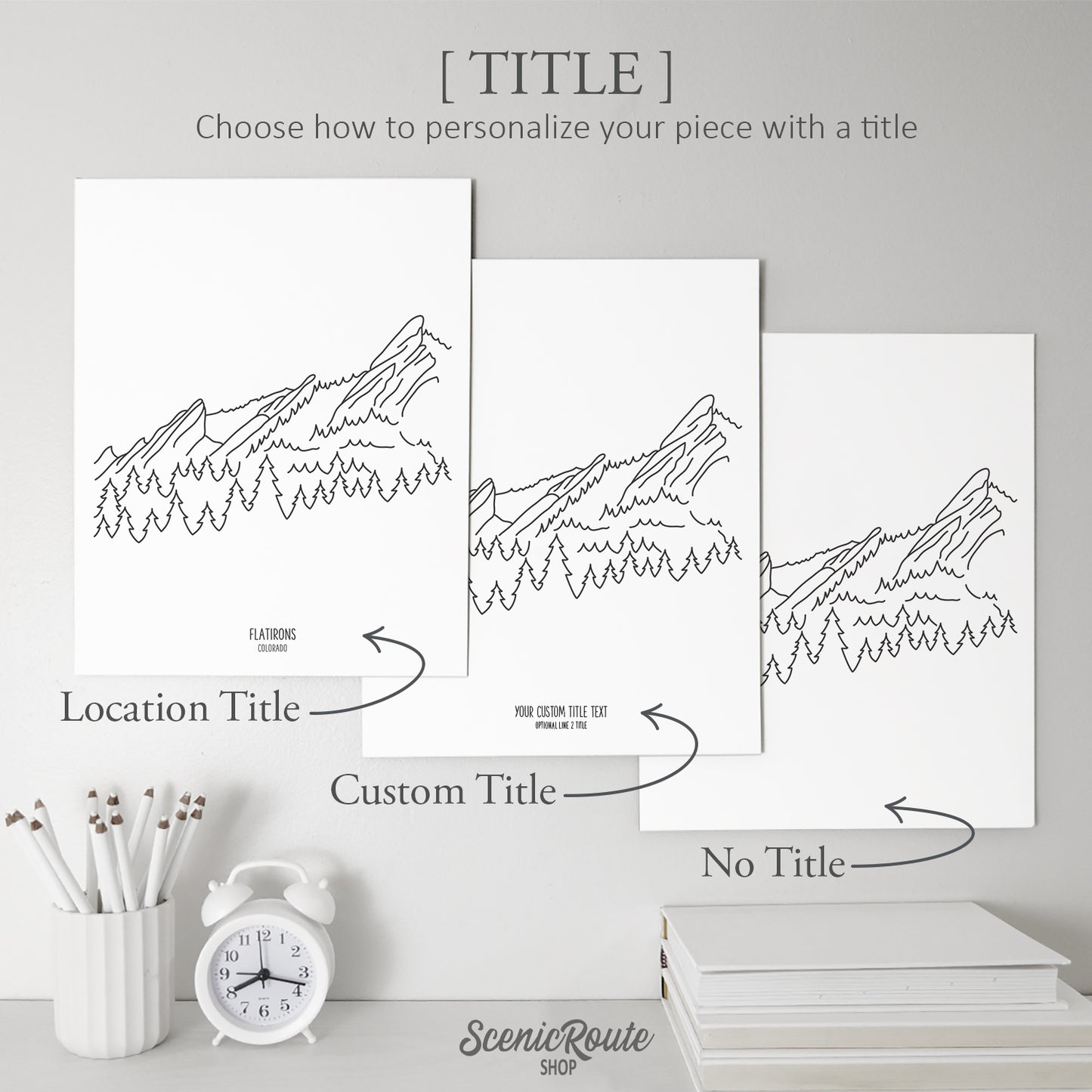 Colorado Flatiron Mountains Art Print
