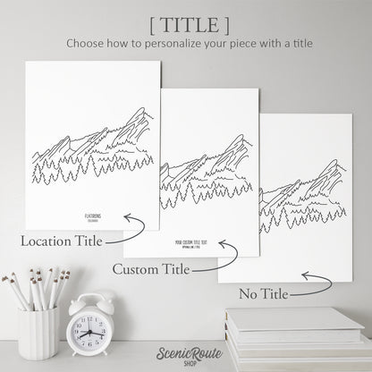 Colorado Flatiron Mountains Art Print