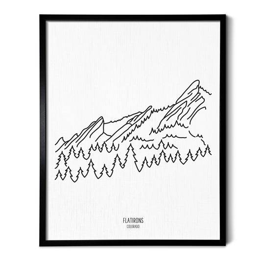 Colorado Flatiron Mountains Art Print