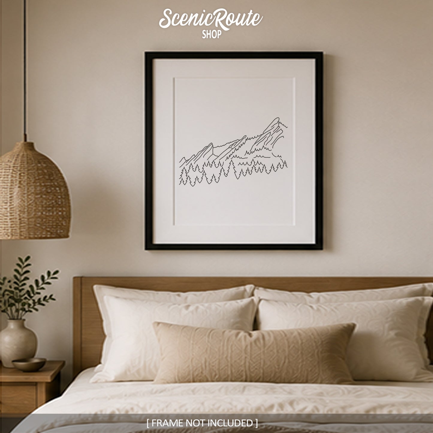 Colorado Flatiron Mountains Art Print