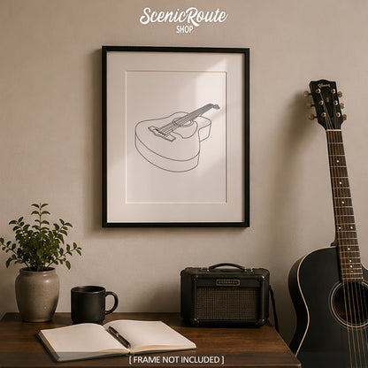 Guitar Art Print