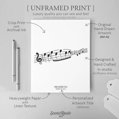 Music Notes / Sheet Music Art Print