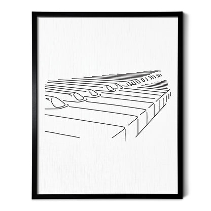 Piano Art Print
