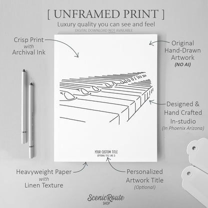 Piano Art Print