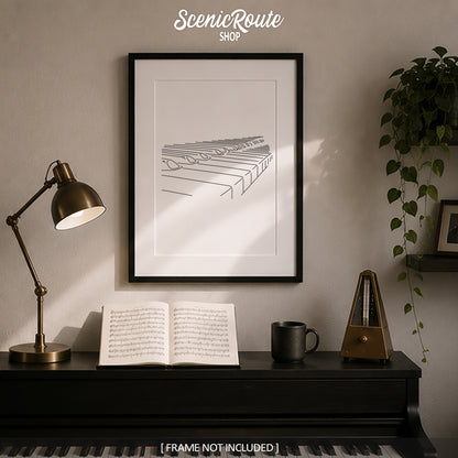 Piano Art Print