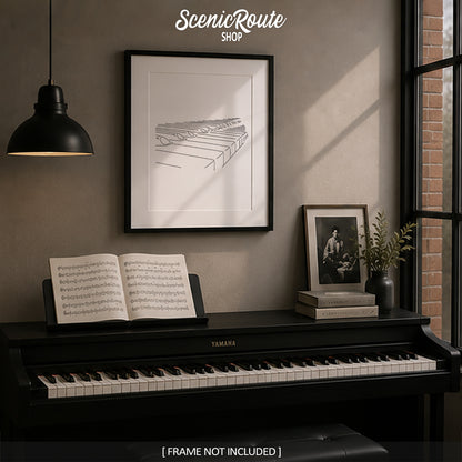 Piano Art Print
