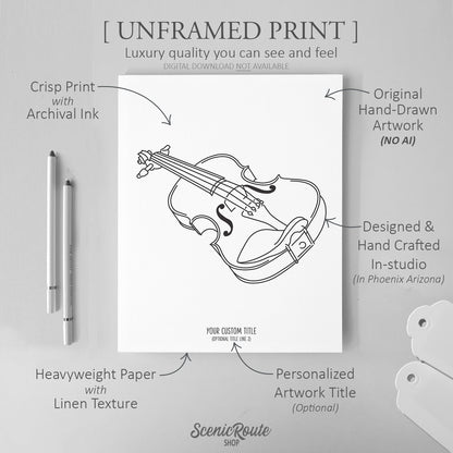 Violin Art Print