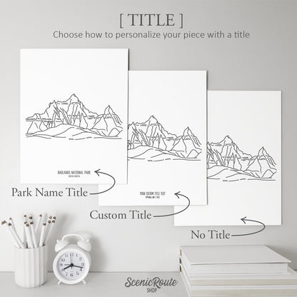 Badlands National Park, South Dakota Art Print