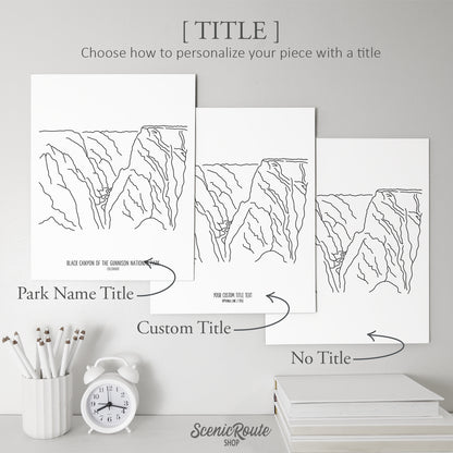 Black Canyon of the Gunnison National Park, Colorado Art Print