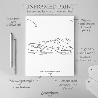 Great Sand Dunes National Park, Colorado Art Print