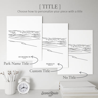 White Sands National Park, New Mexico Art Print