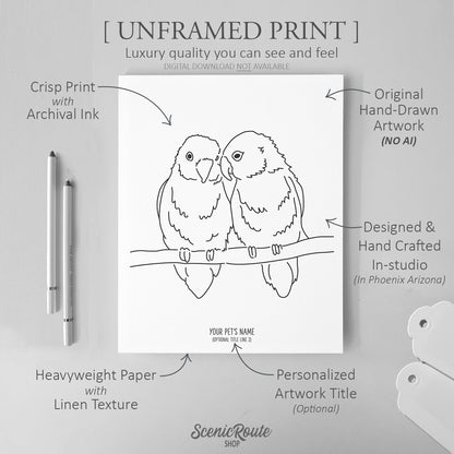 Love Birds Art Print
