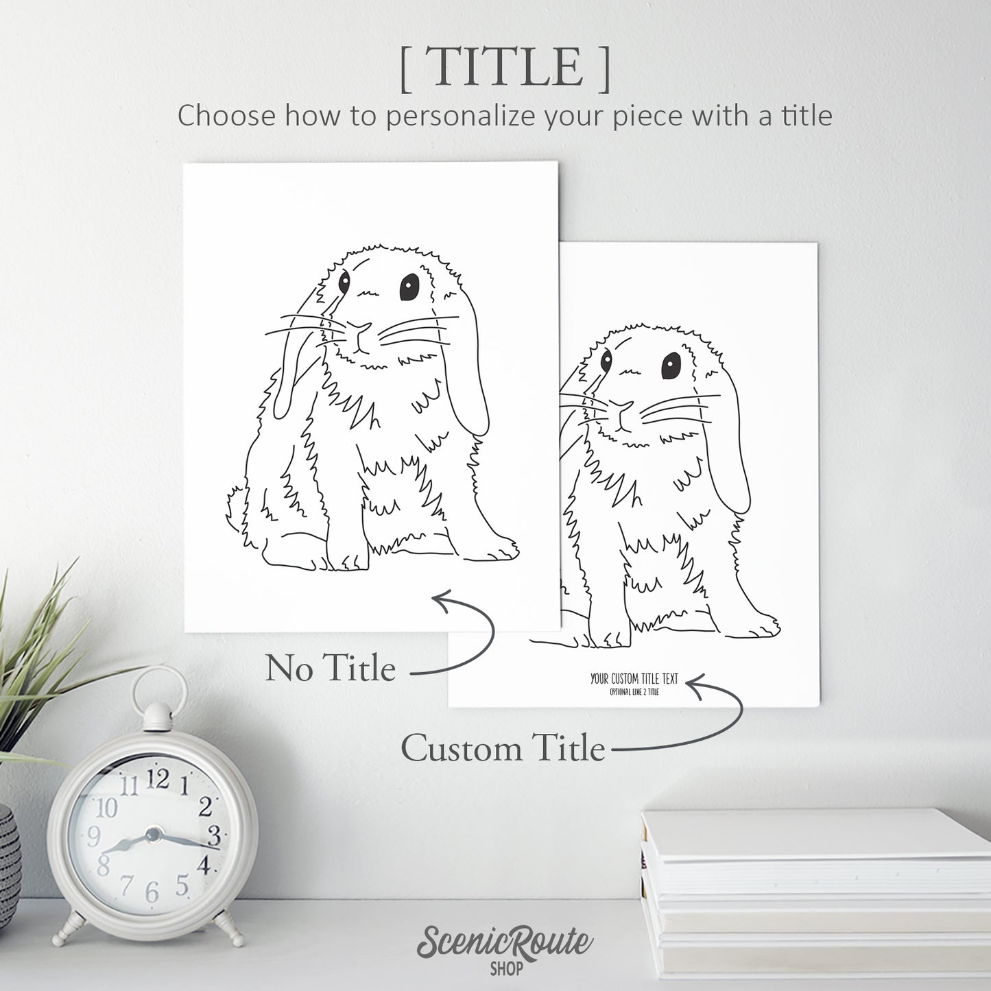 Mini Lop Rabbit Art Print