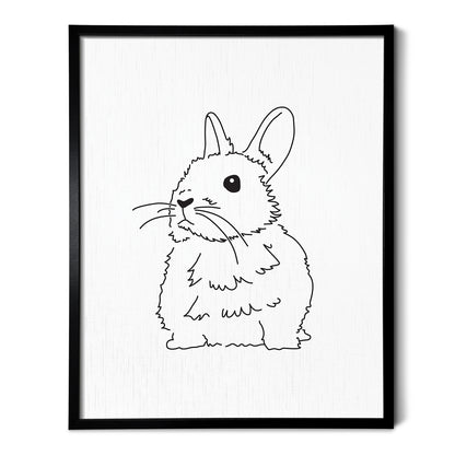 Netherland Dwarf Rabbit Art Print