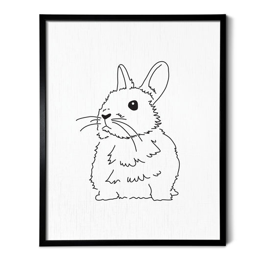 Netherland Dwarf Rabbit Art Print