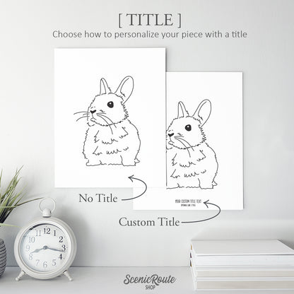 Netherland Dwarf Rabbit Art Print