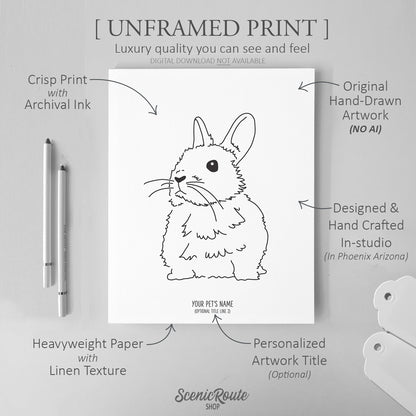 Netherland Dwarf Rabbit Art Print