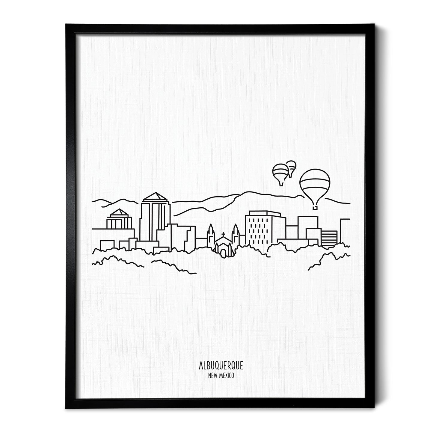 Albuquerque New Mexico Skyline Art Print