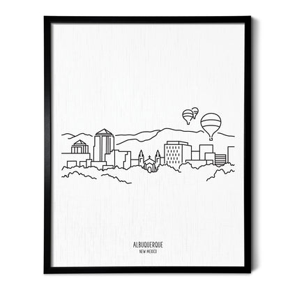Albuquerque New Mexico Skyline Art Print