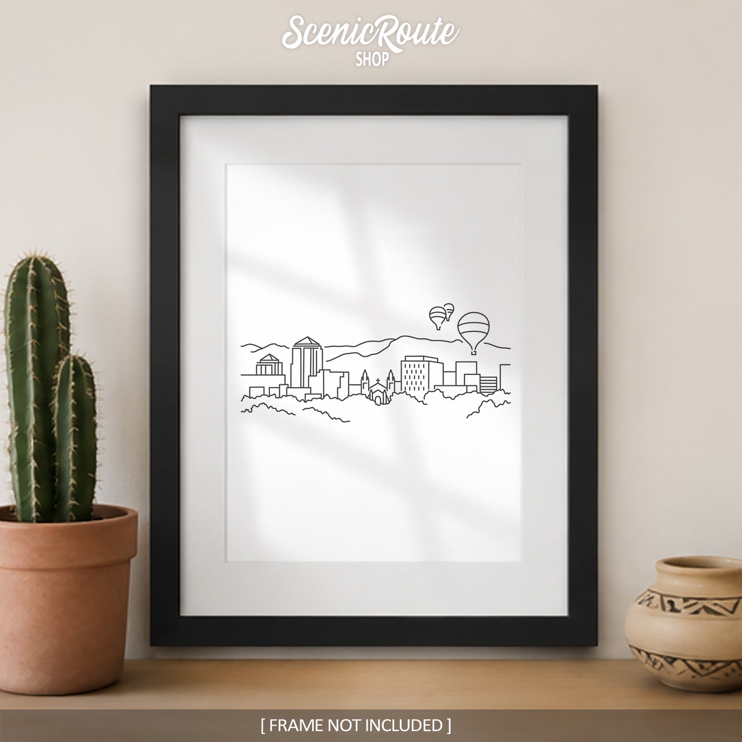 Albuquerque New Mexico Skyline Art Print